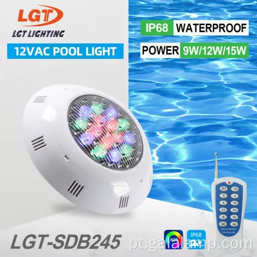 Luzes de parede da piscina LED com iluminação de arco -íris à prova d'água